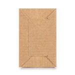 Paper kraft cross bottom bag bottom side
