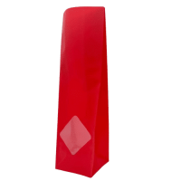 Red matte cross bottom bag