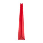 Red matte cross bottom bag side view