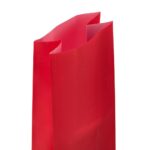 Red matte cross bottom bag close up