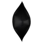 Black paper kraft doypack from bottom