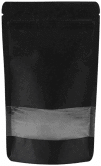 Doypack kraft negro con ventana