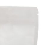 White kraft doypack close up