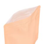 Orange matte wide doypack opened