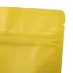 Yellow doypack close up