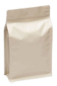 Flat bottom bag beige matte