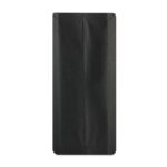 Flat bottom bag black kraft from bottom
