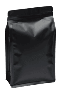 Black matte flat bottom bag