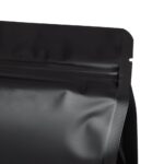 Flat bottom bag black matte close up
