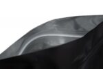 Flat bottom bag black matte close up