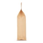 Paper kraft flat bottom bag side view