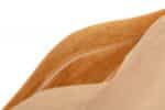 Flat bottom bag kraft material opened