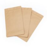 3 Flat bottom bags from kraft paper