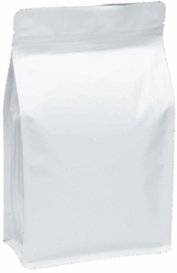 Flat bottom bag white matte