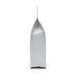 White matte flat bottom bag side view