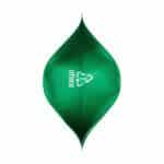 Green doypack bottom view recycling symbol 7