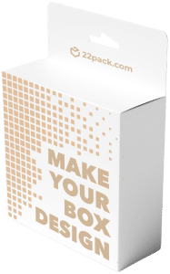 Custom printed hang tab box