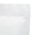 White matte doypack close up