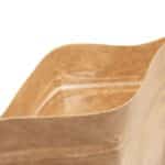 Doypack kraft bottom close up