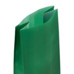 Green OPP cross bottom bag recyclable close up