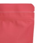 Red matte wide doypack close up