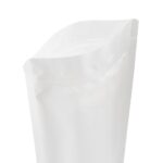 White recyclable doypack opened